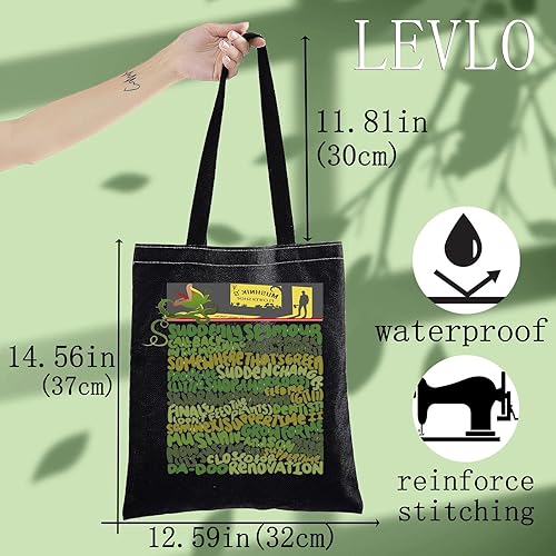 Miniatura 9 de LEVLO Little Shop Of Horrors - Bolsa de lona musical Seymour & Audrey para 2 fanáticos, bolsa de compras para plantas Audrey