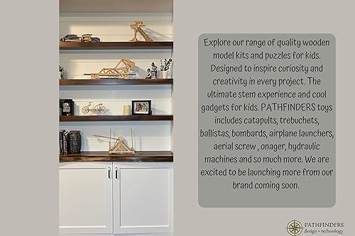 Miniatura 6 de Pathfinders Leonardo DaVinci, kit para armar ornitóptero de madera.