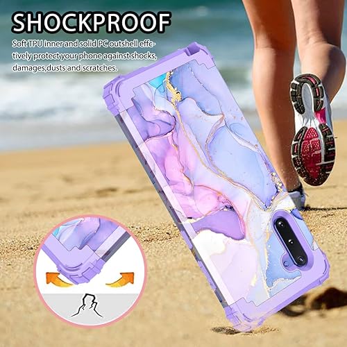 Miniatura 3 de Hekodonk Funda protectora híbrida para Samsung Galaxy Note 10, resistente a prueba de golpes, de plástico duro+goma de silicona, funda protectora