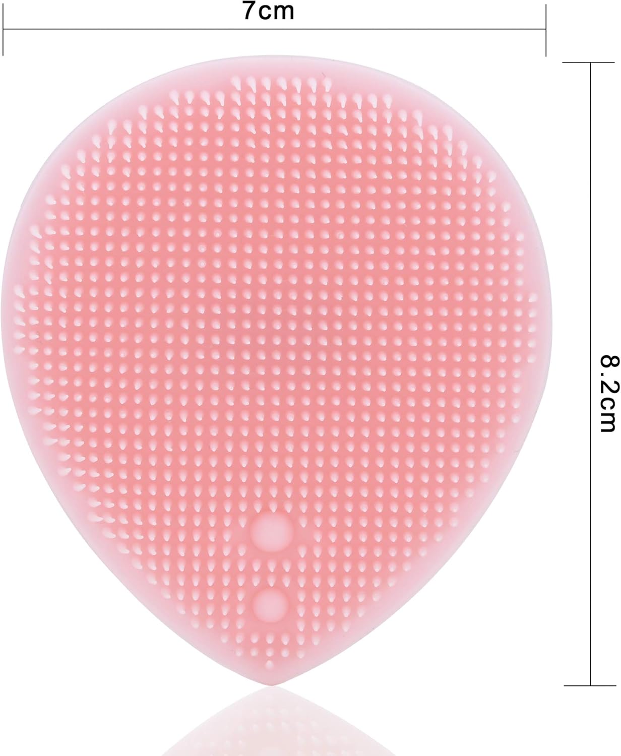 Baby Bath Silicone Cradle Cap Brush/Exfoliating and Massaging Brush/Soft Kids Washcloth (Pink)