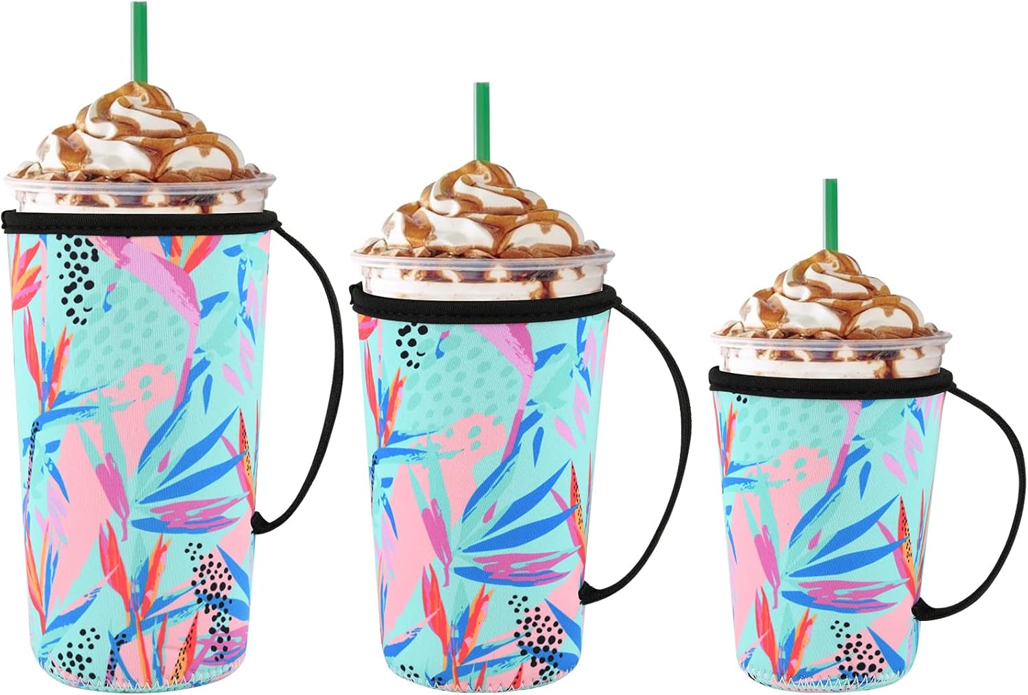 Beautyflier Iced Coffee Sleeve Cup Sleeves for Cold Drinks