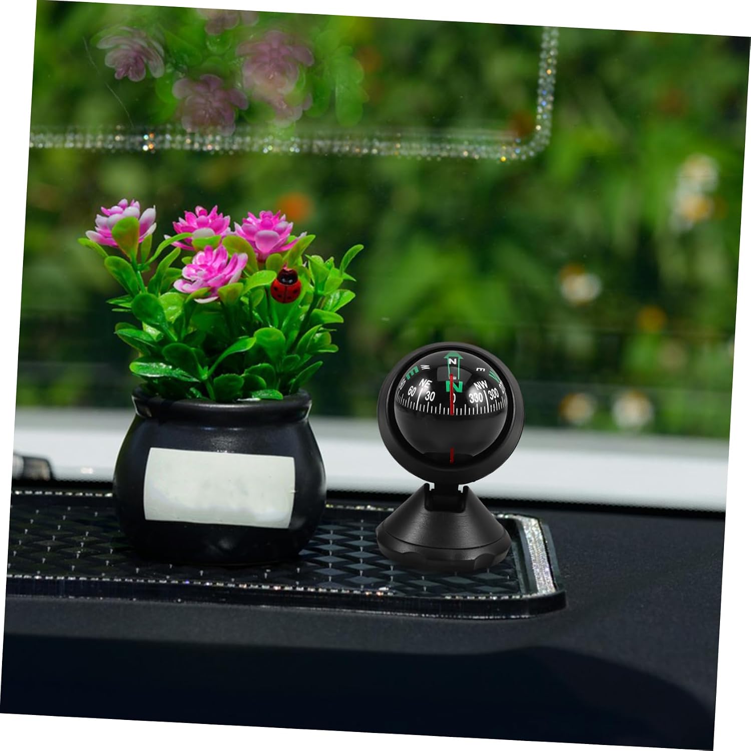 Cabilock Car Dashboard Compass Ball High Compass for Vehicles Outdoor Travel Camping Stylish Design for Cars Trucks Suvs