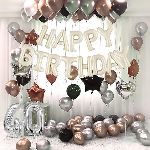 Miniatura 4 de Cartel de globos de feliz cumpleaños de 16 pulgadas, globos de aluminio personalizados con nombre y letras con nombre, decoración de fiesta de