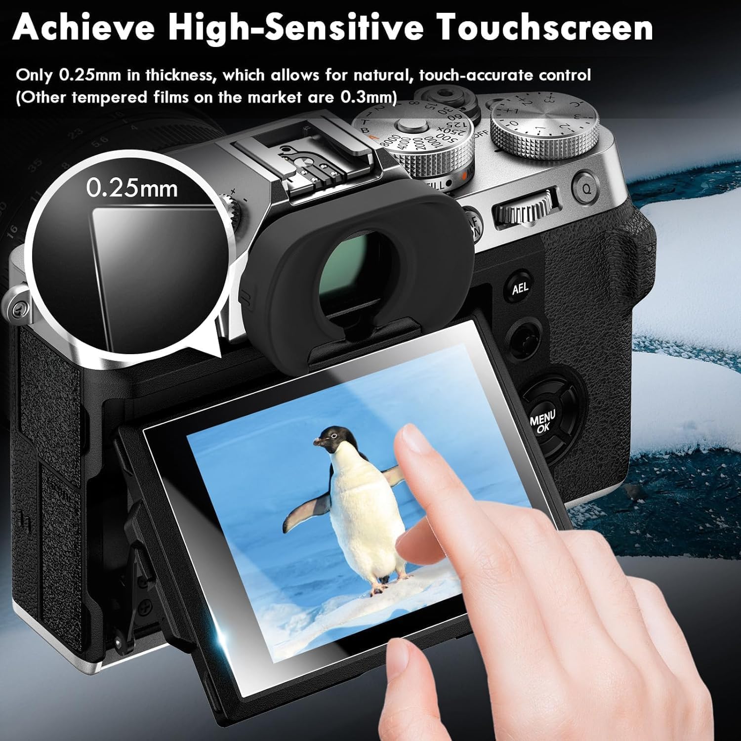Amazon.com: Rieibi 3 Packs Screen Protector for Fujifilm X-M5/ X