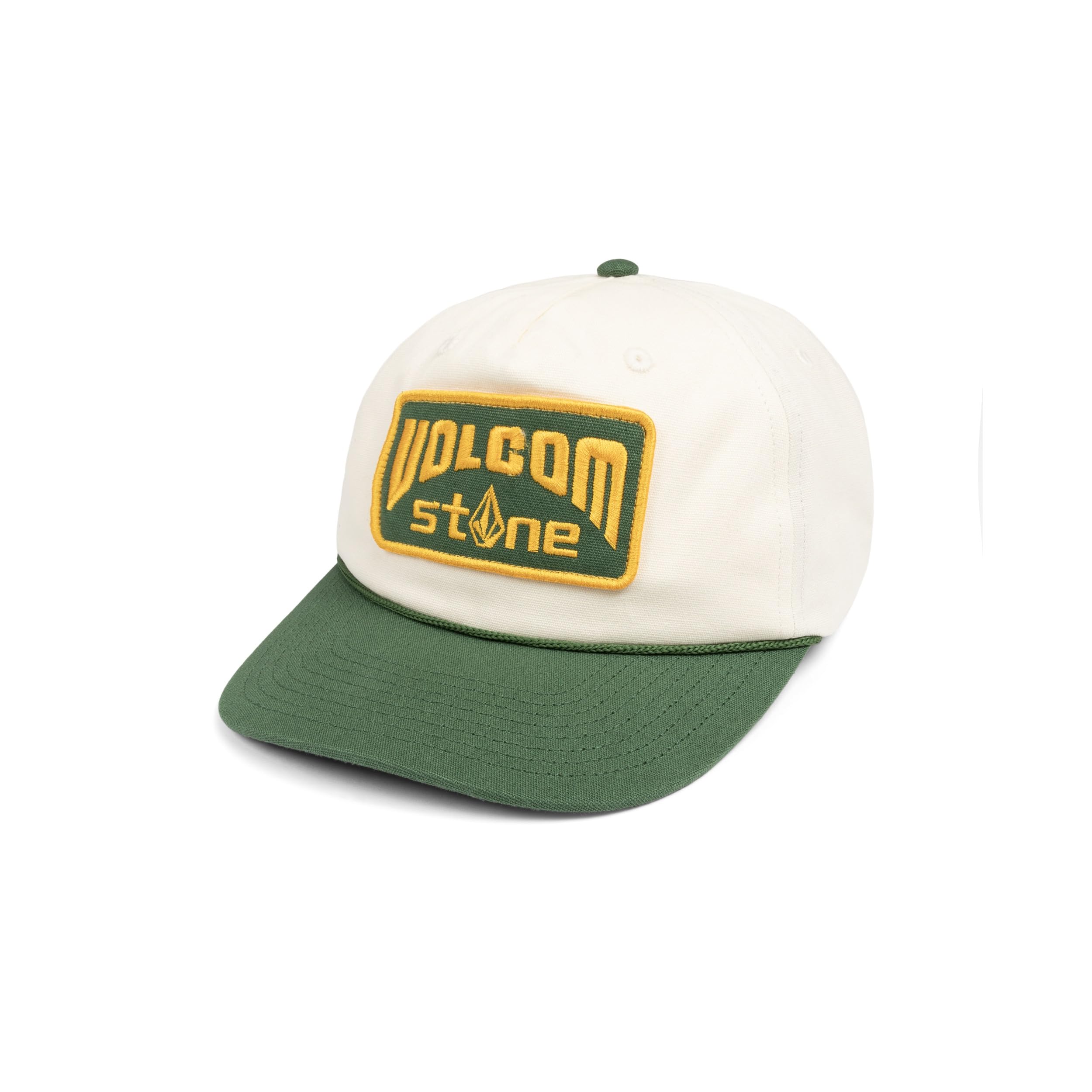 Volcom Men's Snapback Hat– 6-Panel Twill Flat Brim Cap Adjustable Snap Closure