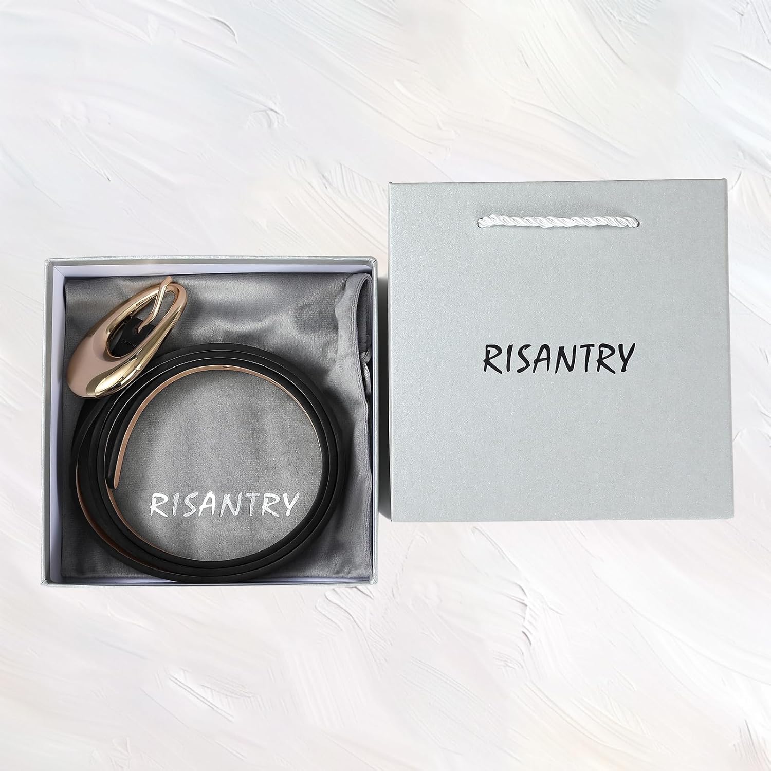 Genuine Leather Belt for Women Brown Leather With Smooth Oval Gold Metal Buckle Luxury Casual Fashion Belts