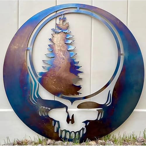 Miniatura 3 de Decoración creativa de metal con forma de roba tu cara, arte de hierro fundido, adorno para Halloween, hogar, jardín, oficina, dormitorio, estatua