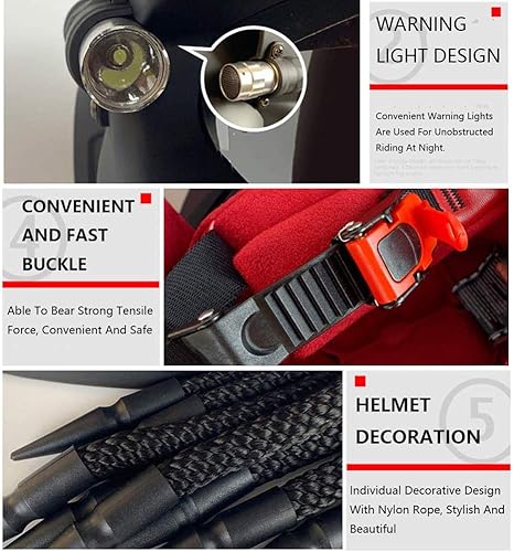 Miniatura 6 de Casco de motocicleta Robot, Casco integral de cara completa con lente revelable, estándares de seguridad DOT, unisex para adultos, adecuado