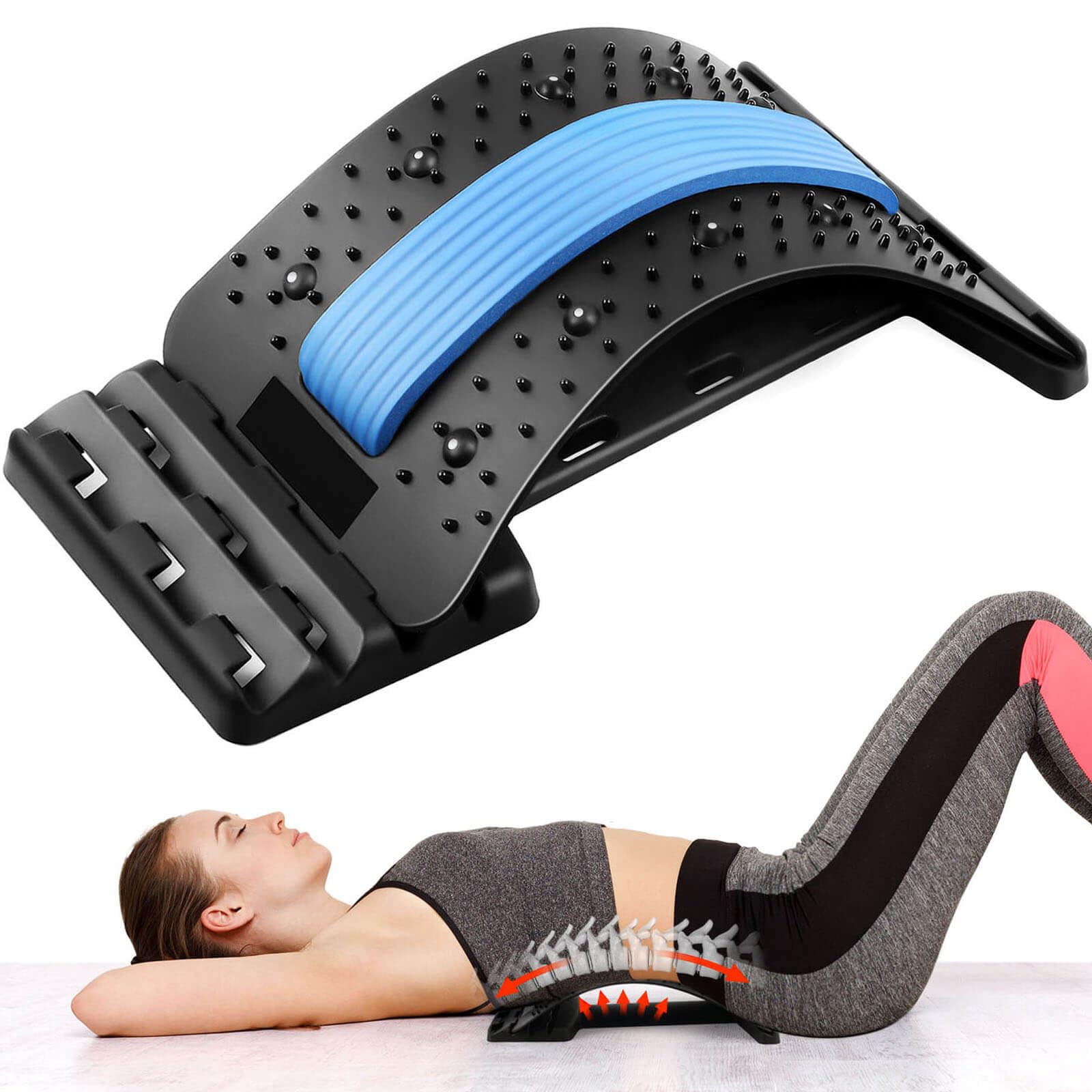 Buy Back Stretcher Back Cracking Device, Back Cracker Board 4 Levels Chiro Board, Back Popper