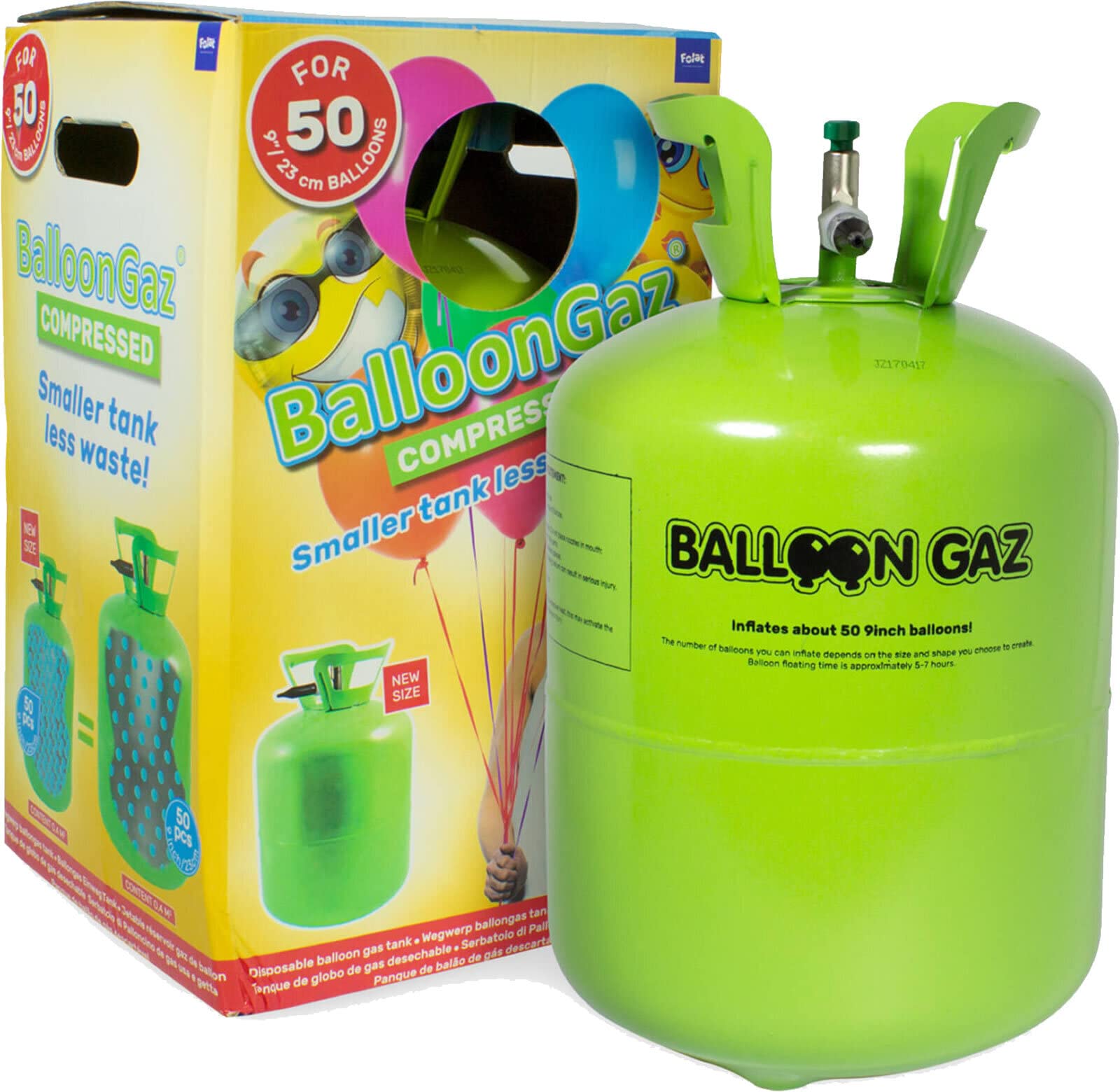 Helium Ballongas + Herzballons + Öko-Ballonbänder | 50er Heliumflasche + Knickventil + 25 Herz Luftballons + 50 Bänder | Herzen Geburtstag Party Hochzeit, Edition: Set mit 25 roten Herzballons