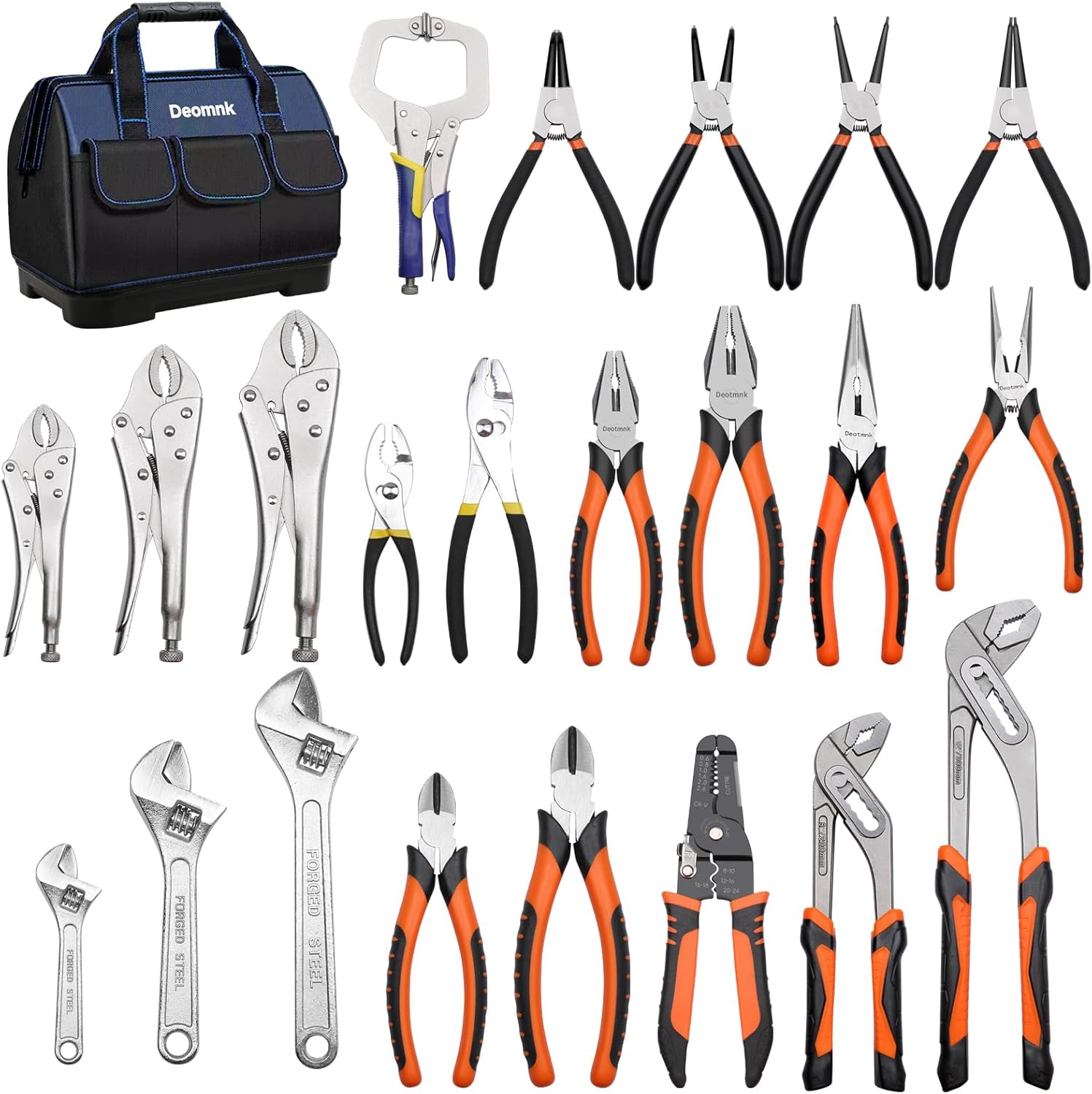 22-Piece Pliers Tool Set with Portable Tool Bag, Full Assortment of Pliers Essential Home Repair & Workshop Kit, Great Gift Idea for DIY Enthusiasts and Homeowners Father's Day