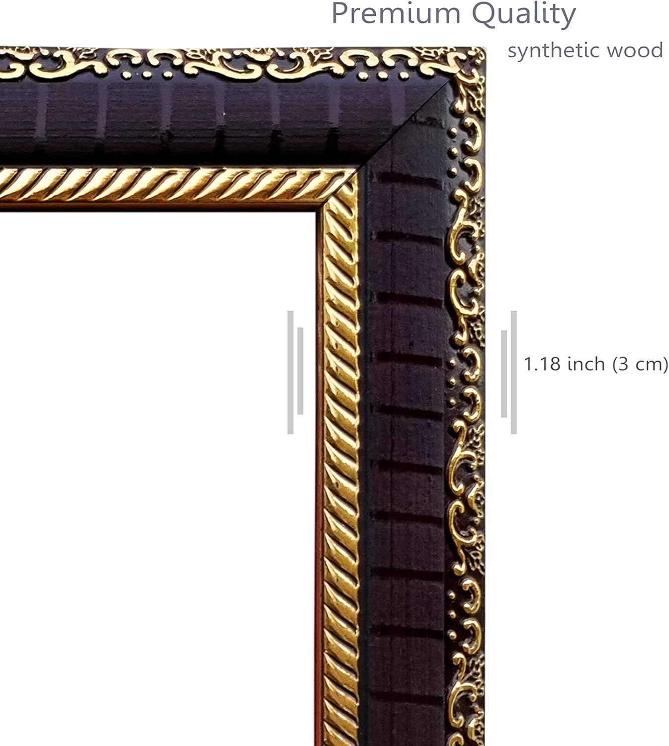 Koshtak Panchmukhi Hanuman/bajrangbali ji with shri ram on Chest Photo Frame with Unbreakable Glass for Wall Hanging/Gift/Temple/puja Room/Home Decor and Worship