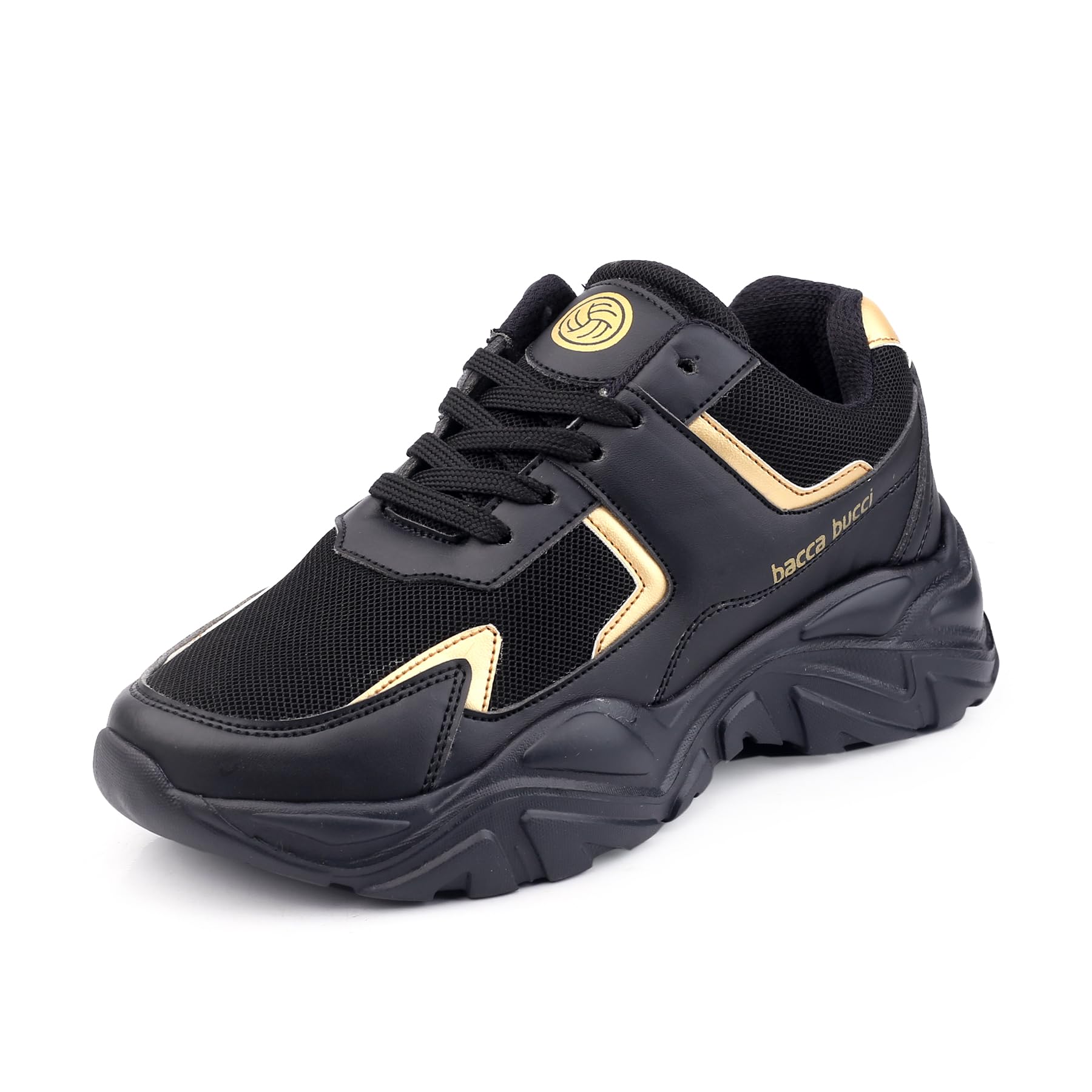 Bacca Bucci® Buttercup Women Chunky Platform Sneakers | Casual Fashion Shoes with Lightweight Sole- Black, Size UK37 (B0BT23CVG5) Amazon Price History, Amazon Price Tracker