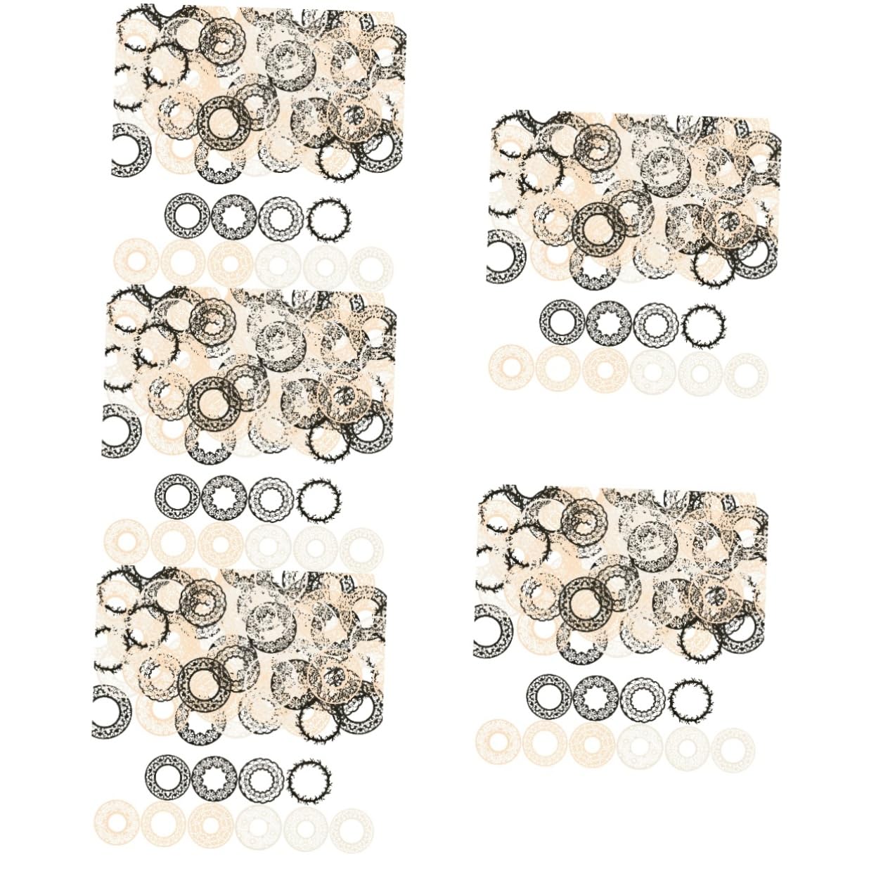 Lurrose 200feuilles Décoratif Dentelle Pour Scrapbooking Matériaux De Bricolage Pour Cartes Et Décorations Manuelles