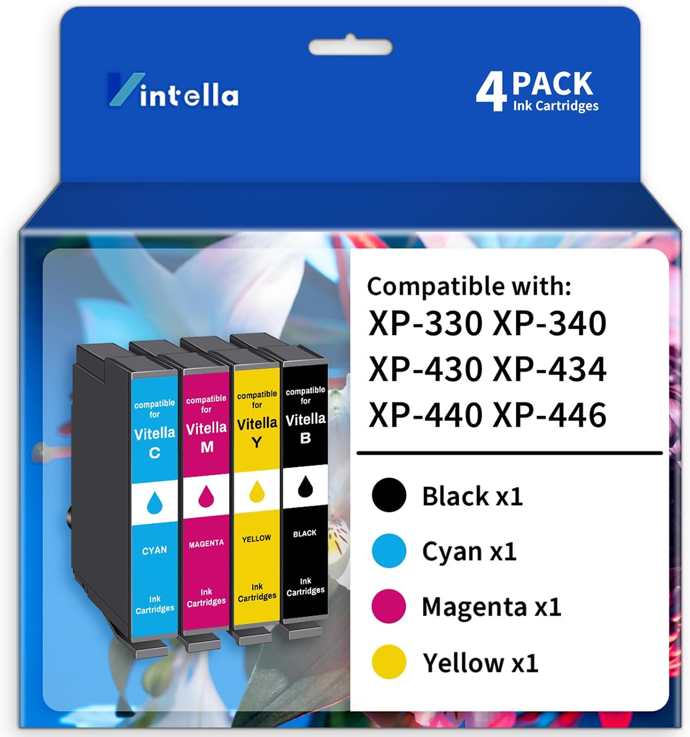 Remanufactured Ink Cartridge Replacement for Epson 288 288XL 288 XL T288XL Ink Cartridges Combo Pack for Expression Home XP-330 XP-340 XP-430 XP-440 XP-446 Printer (4 Pack)