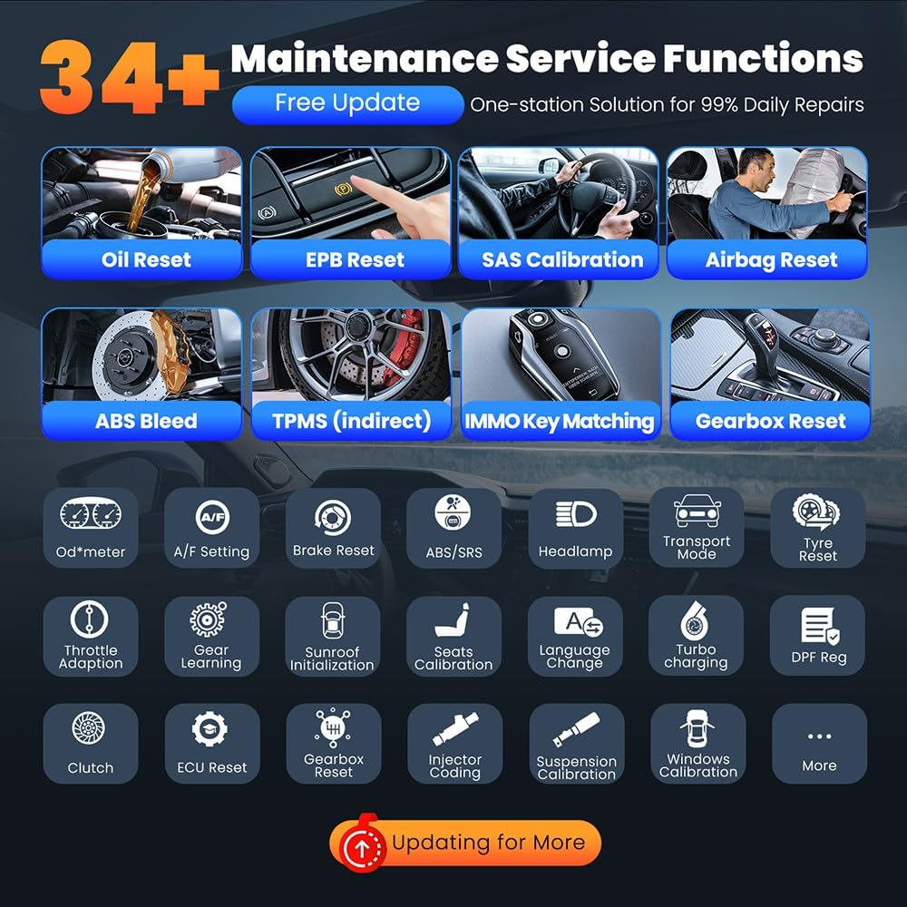 689BT OBD2 diagnostic scanner tools full system 34 reset ECU Coding BI-Directional(689BT)