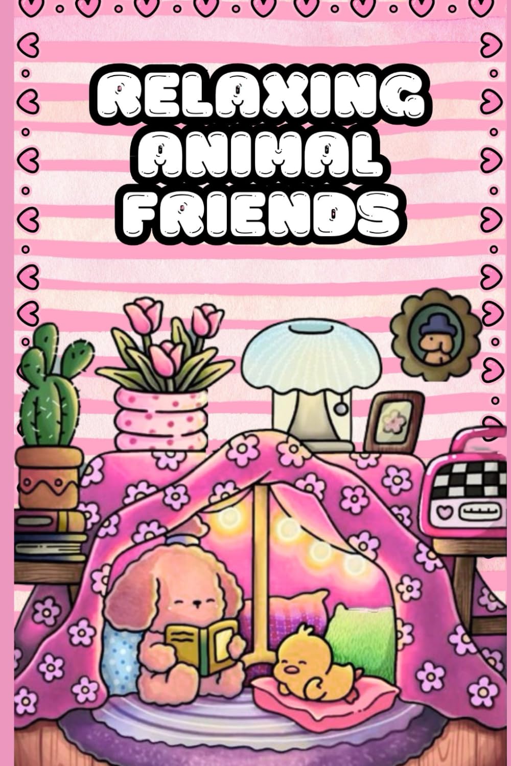 Relaxing Animal Friends: Simple, Cute Designs for Adults and Teens: A Delightful Coloring Book for Calm, Creativity, and Joy