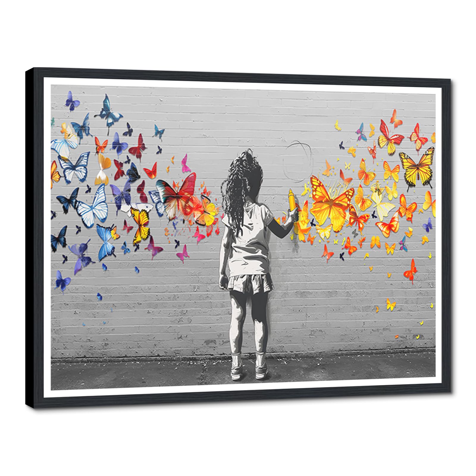 Amazon.com: Novatique Street Graffiti Wall Art Banksy Canvas