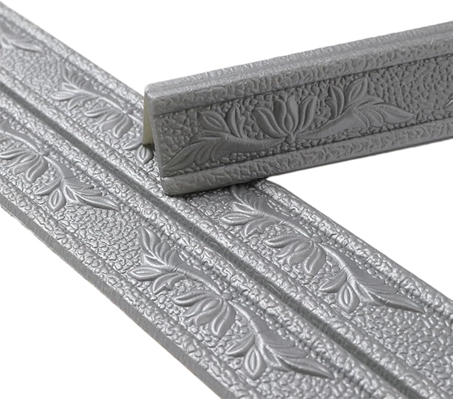VUIKLCty Self-adhesive 3D Foam Skirting Board Wall Decals