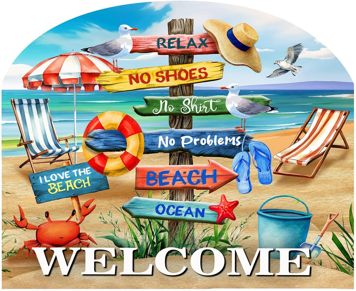 Briarwood Lane Beach Signs Acrylic Art Sign