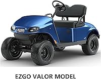 Vista 5 de Huskey - 4 fundas de asiento delantero/trasero para carrito de golf EZGO TXT 2014+, Valor Gas y modelos eléctricos, panel de inserción plisado negro