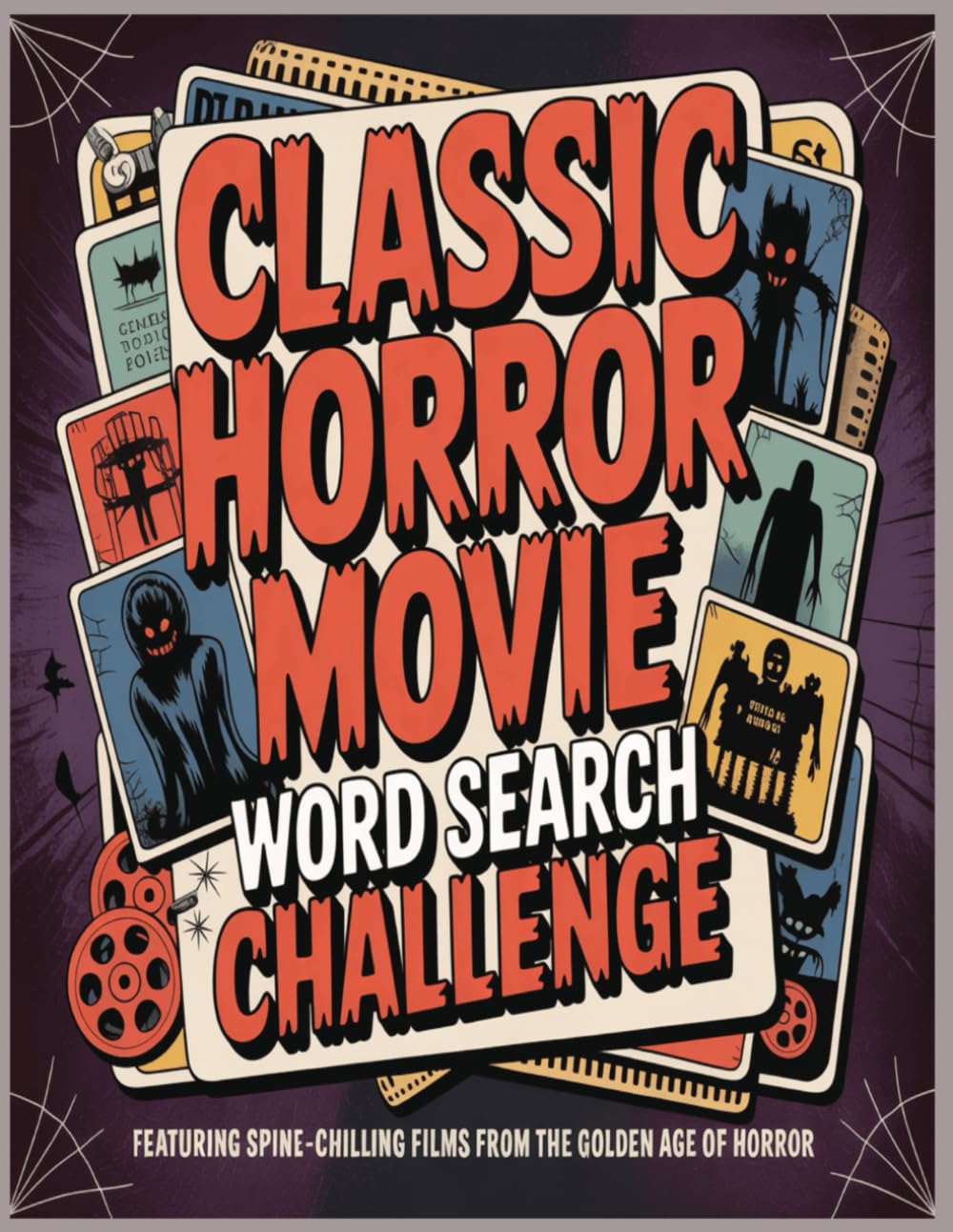 Classic Horror Movie Word Search Challenge: 1600 Iconic Scary Films from the 1950s–1980s for True Horror Fans