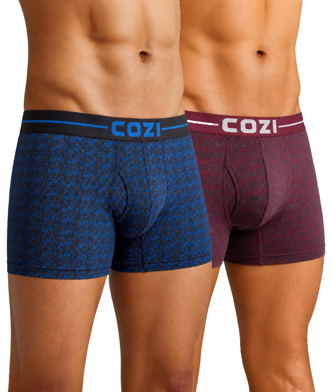 Men's Micro Modal Outer Elestic Printed Mini Trunk | Printed Trunk for Men | Micro Modal Innerwear for Men | Pack of 2-image-36