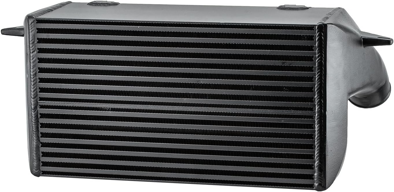 7.5″ Front Mount Turbo Intercooler Upgrade Compatible With 2007-2012 BMW 135i 335i 335xi E82 E90 E91 E92 E93 N54 & N55 Engine 3.0L L6 Aluminum Black Intercoolers