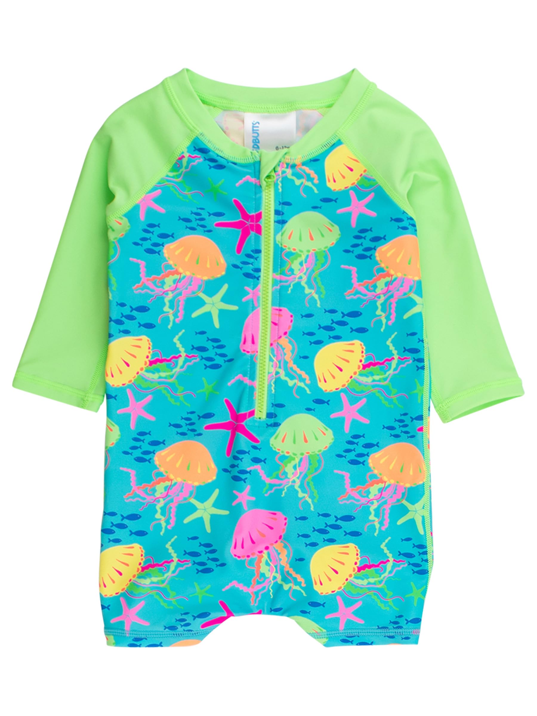 RUGGEDBUTTS Baby Boy Rash Guard Striped - One Piece Sunsuit UPF 50+