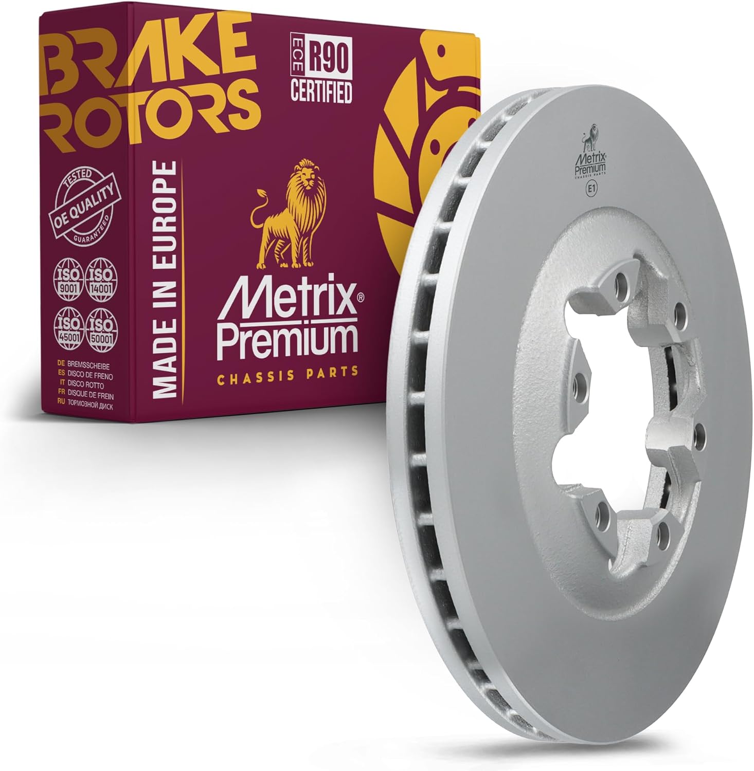 Metrix Premium Chassis Parts - 11.02 inch (280 mm) Front Coated Vented Disc Brake Rotor Fits 04-08 Chevrolet Colorado, GMC Canyon, 06 Isuzu i-280, 07-08 i-290, 06 i-350, 07-08 i-370 580216FZN