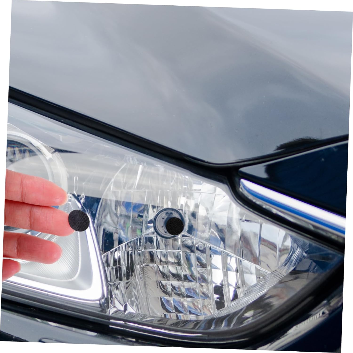 100PCS Waterproof Breathable Membrane for Car Lights Anti-Fog Film for Vehicle Lamps EPTFE Membrane for Enhanced Light Clarity Compatible Car Models
