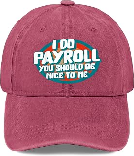 Funny National Payroll Week Saying N Hats for Mens Funny Washed Distressed