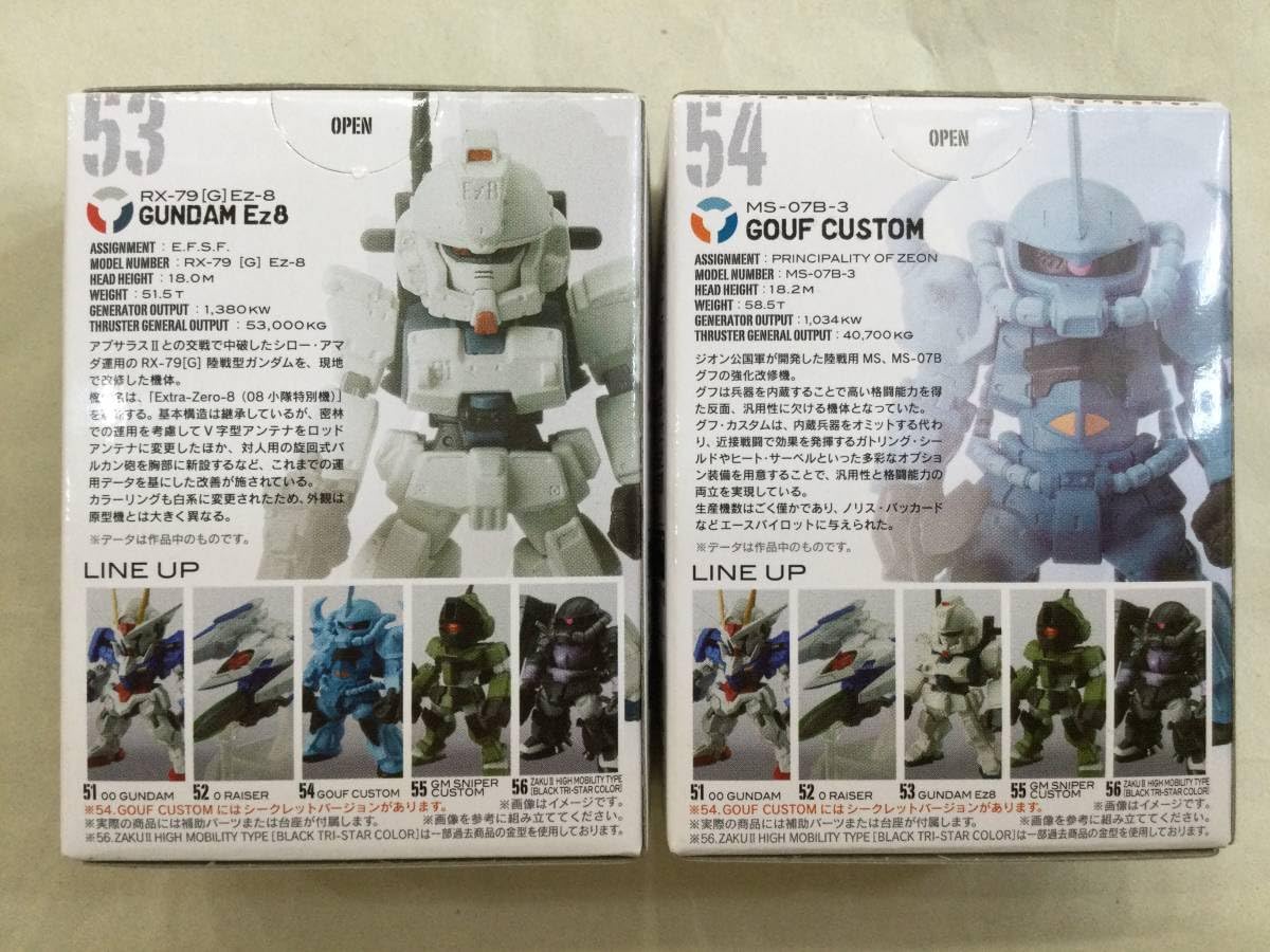 ガンダム Ez-8 [53] GUNDAM CONVERGE 54 55 56 Gundam Converge EZ-8 RX-79G GROUND TYPE #53 08th MS Team