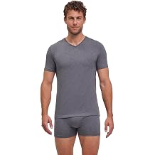 FALKE Men's Daily Climate Control Outlast  Deep V-Neck M S/S Ts Cotton Quick Drying Pack of 1 Underwear Pack of 1