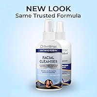 Vista 3 de SkinSmart Antimicrobial Limpiador facial para brotes e imperfecciones; fórmula de ácido hipocloroso se dirige a las bacterias para reducir