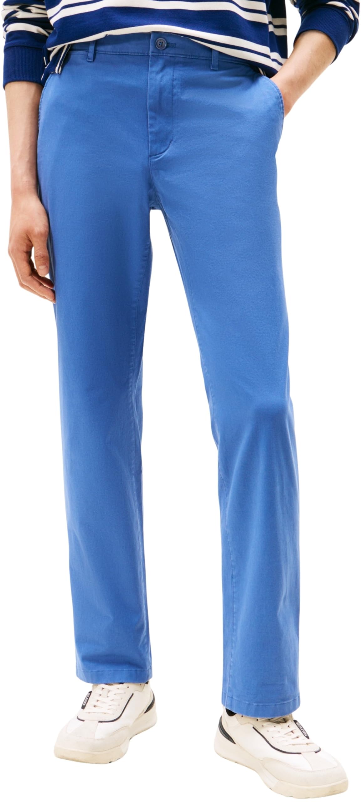 Tommy Hilfiger Men's Core Denton Essential Twill Straight Fit Chinos, Blue (Angora Blue), 30W/38L