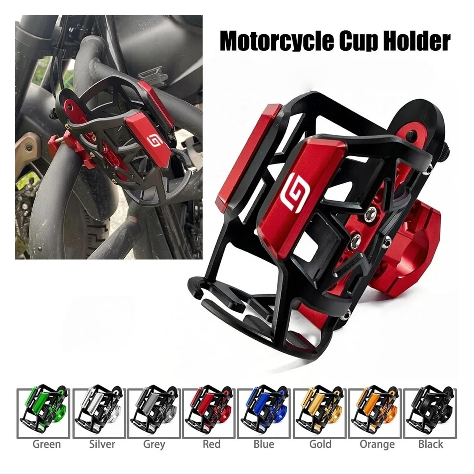 Soporte cantimplora motorizada para Gas EC300 Portavasos Motocicleta: Soporte Botellas De Agua Y Vasos