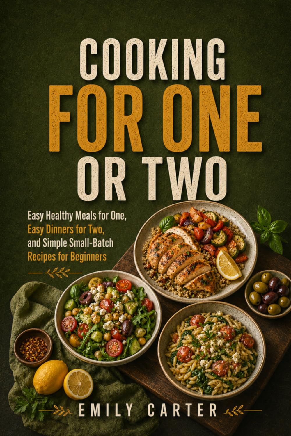Cooking for One or Two: Easy Healthy Meals for One, Easy Dinners for Two, and Simple Small-Batch Recipes for Beginners