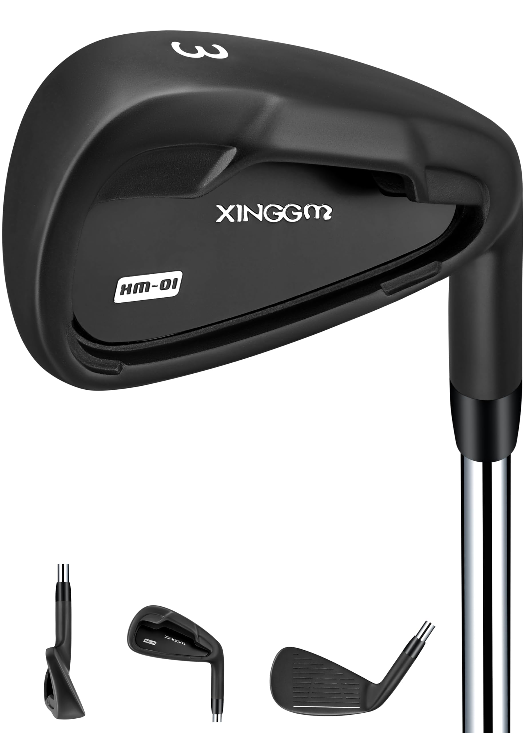 XM-01 Individual Golf Irons or Golf Irons Set - Premium Men Golf Club Iron with Steel Shaft for Right Hand Golfers Stiff Flex