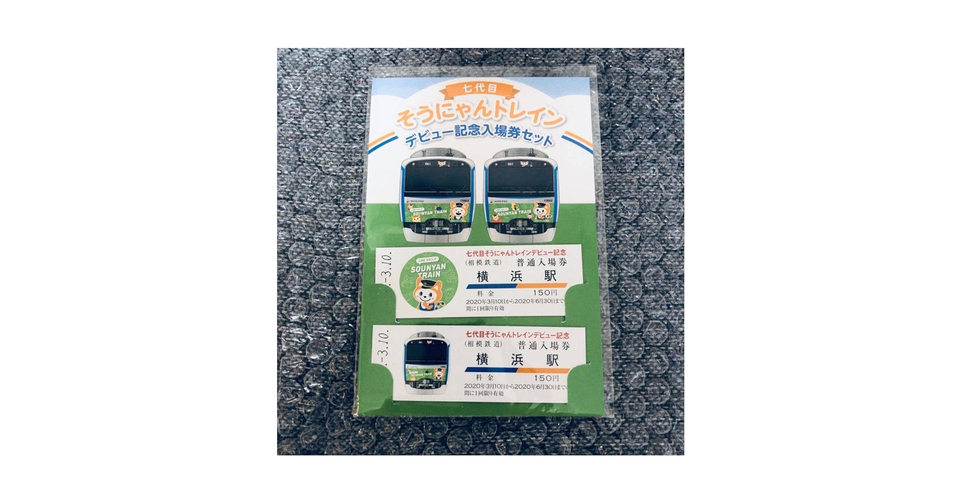 Amazon.co.jp: そうにゃん 相模鉄道 記念切符 SOUTETSU そう