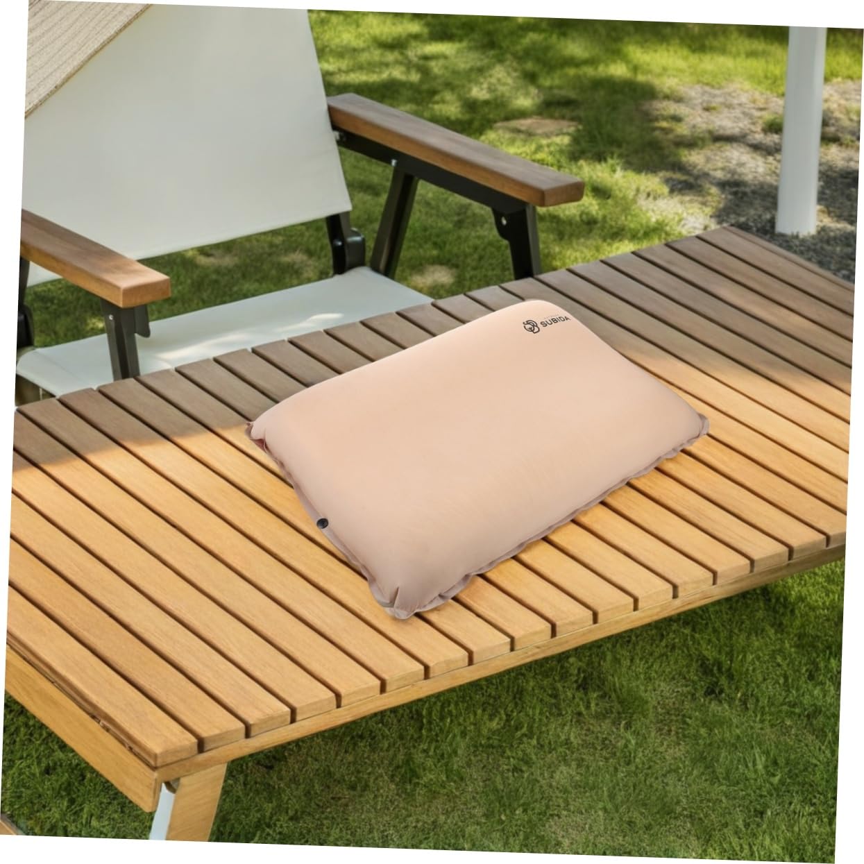 BESPORTBLE Almohada de Viaje Autoinflable de Memoria para Exteriores