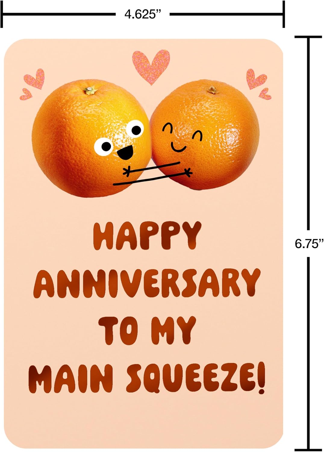 American Greetings Funny Anniversary Card for Him or Her (Orange You Glad)