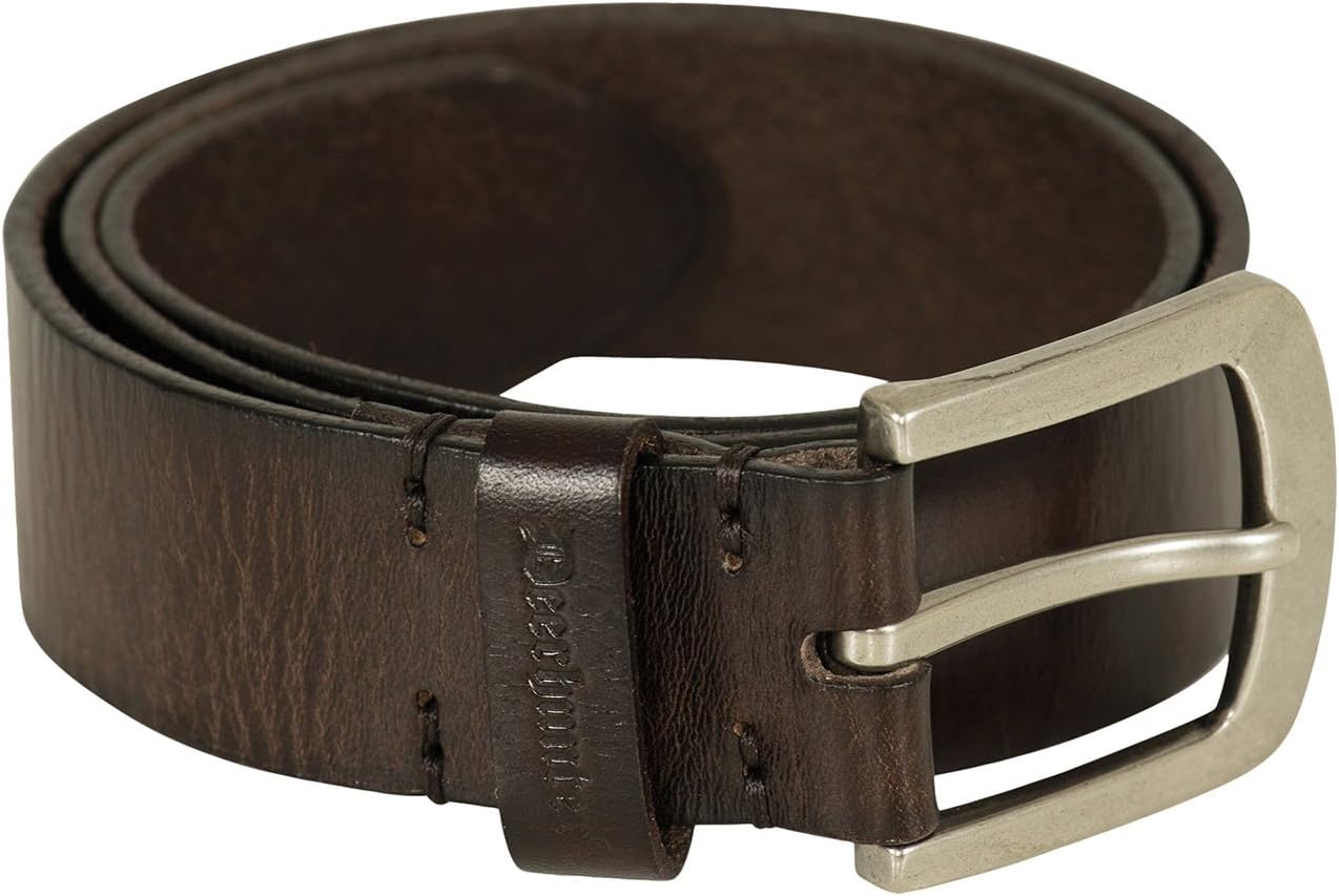 Deerhunter Leather Belt, Width 4 cm Dark Brown 95cm Brown