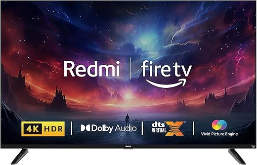 Redmi 108 cm (43 inches) F Series 4K Ultra HD Smart LED Fire TV L43R8-FVIN (Black)
