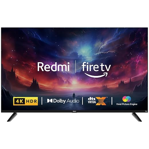 Redmi 108 cm (43 inches) F Series 4K Ultra HD Smart LED Fire TV L43R8-FVIN (Black)