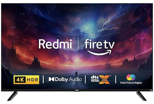Redmi 108 cm (43 inches) F Series 4K Ultra HD Smart LED Fire TV L43R8-FVIN (Black) at Rs. 22999