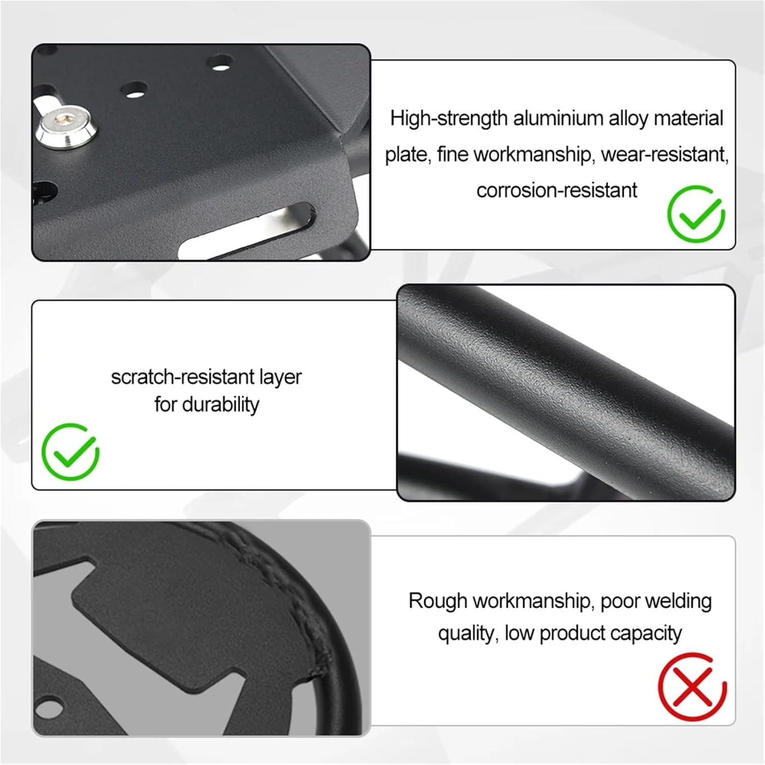 Replacement for BMW R 1300 GS 2023 2024 2025 R1300GS R1300 Motorcycle Rear Luggage Rack Carrier Shelf Cargo Holder Support Bracket