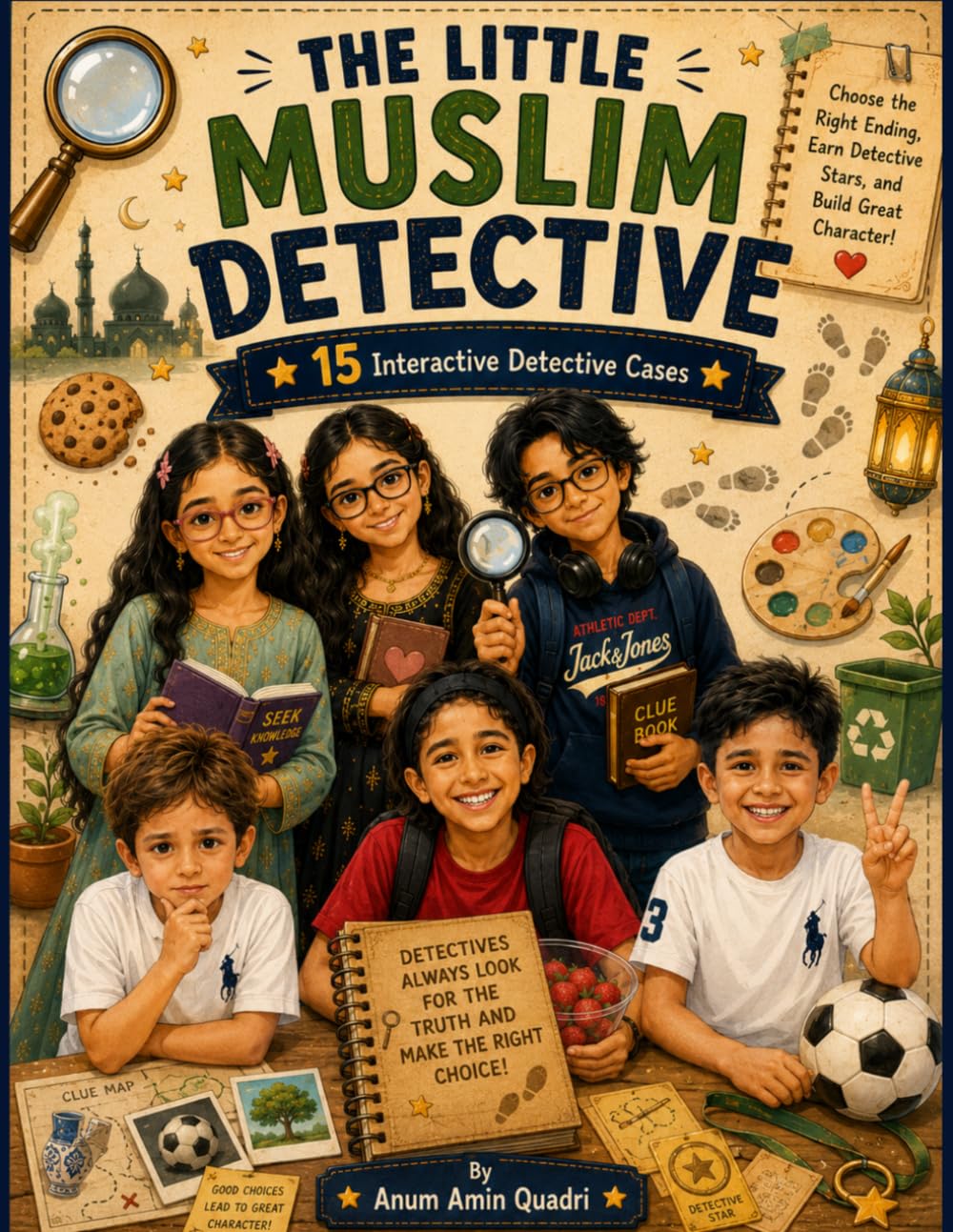 Little Muslim Detectives: 15 Interactive Islamic Character-Building Cases for Kids