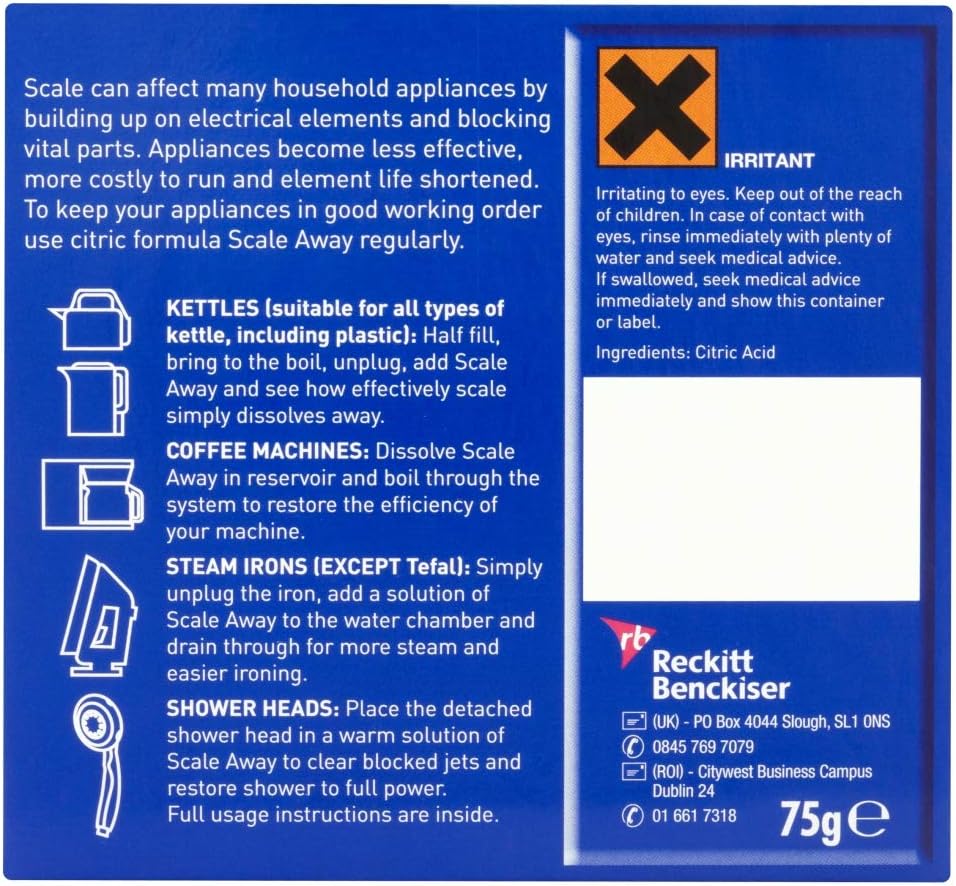 SCALE AWAY Appliance Descaler, 75 gm
