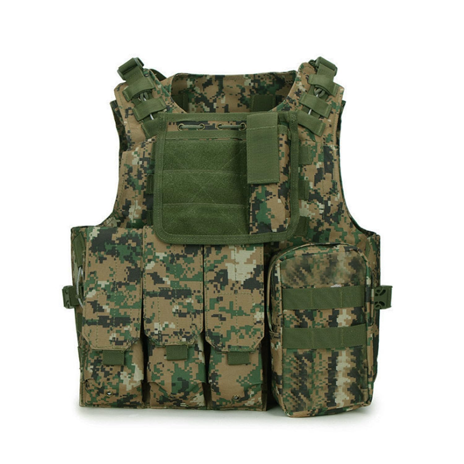 MOLLE RRV Assault Combat Vest with pouch/Traning Protective Security Vest for Tactical Hunting Airsoft Outdoor